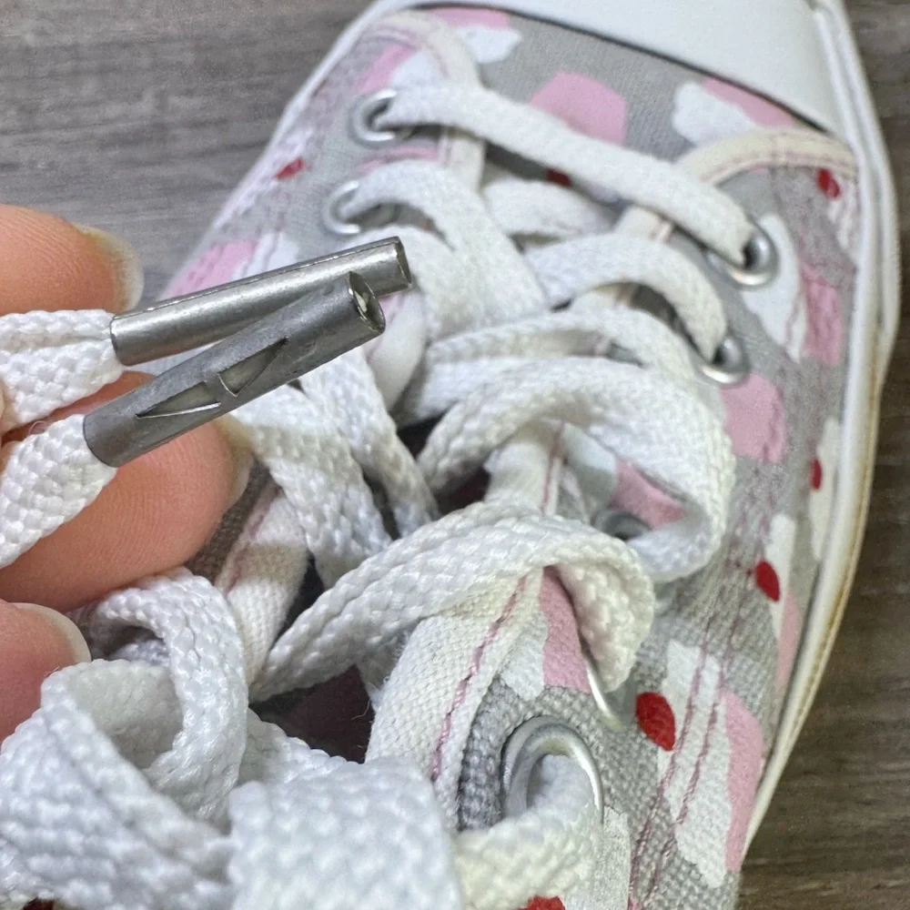 Converse Jack Purcell Pink and White Cupcake Sneakers size 6.5 RARE - Picture 11 of 12